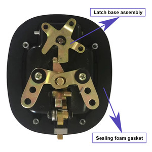Chất Lượng Cao Màu Đen Kẽm Hợp Kim I-Xử Lý Khóa Key Hoạt Động Gấp Xử Lý Latch Hộp Công Cụ Kéo Cửa Xử Lý Khóa - Product Image 5