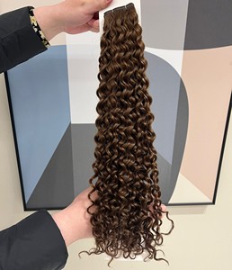 <span class=keywords><strong>Alano</strong></span> Thin Invisible Double Drawn Russian Genius Weft Extensiones de cabello #60 Rubio Colorido Extensión de cabello de trama plana - Product Image 5