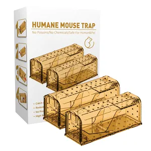 X-hama 2024 Mouse Trap AR04E PRO manusiawi untuk hewan peliharaan dan anak-anak Pedal terowongan perangkap tikus tikus tikus tahan lama dapat digunakan kembali