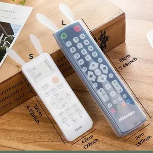 Rabbit Ear Glow-in-Dark Universal Silicone Rubber Remote Controller Skin Sleeve Protective Cover for TV AC Remote Control