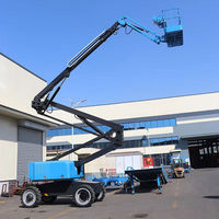 Plateforme élévatrice articulée à bras long autopropulsée pour la construction de grands bâtiments industriels
