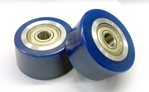 רולר כונן פו מצופה פוליאוריטן עם השופכה ציפוי גלרי מסלול גללים פוליאוריטן הזנה תעשייתית - Product Image 2