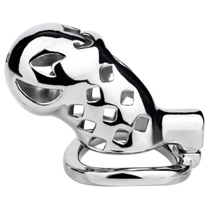 Dispositivo de Castidad Masculino de Acero Inoxidable, Cómodo, para Juegos de Bondage BDSM para Parejas, Jaula Anti-Escape - Product Image 4