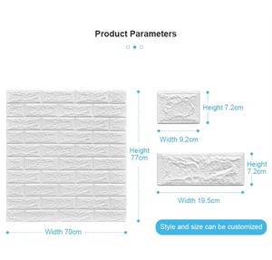 <span class=keywords><strong>Papier</strong></span> <span class=keywords><strong>peint</strong></span> auto-adhésif en PVC imperméable, autocollant mural en <span class=keywords><strong>brique</strong></span> 3D pour la décoration du salon et de la cuisine - Product Image 6