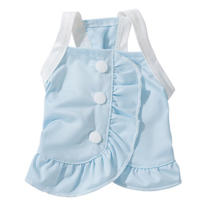 Gilet rafraîchissant pour animaux de compagnie, bleu, respirant, été, pour chats et petits chiens - Product Image 5