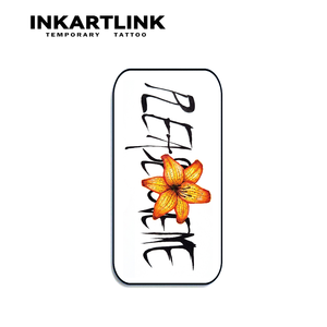 สติกเกอร์สักลายชั่วคราว INKARTLINK ลายดอกไทเกอร์ลิลลี่หลากสีสัน สไตล์เคป๊อป แบบกันน้ำ แสดงผลได้ทันที ติดทนนาน 3-7 วัน - Product Image 3