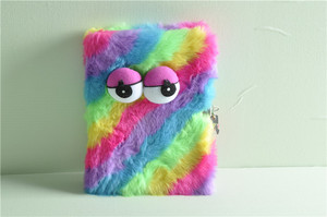 Cuaderno de Panda <span class=keywords><strong>Kawaii</strong></span> de felpa para la escuela, suministros <span class=keywords><strong>escolares</strong></span> de moda, diario peludo bonito - Product Image 2