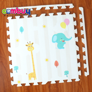 <span class=keywords><strong>Tapis</strong></span> de sol rond pour bébé, accessoire d'intérieur pour ramper, petits éléphant, le miroir, en mousse eva, 4 pièces, 9 cm - Product Image 5