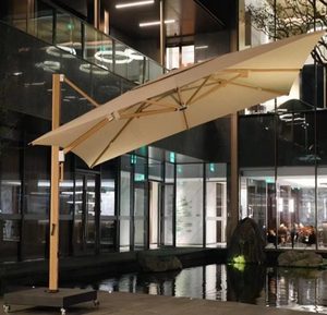 Parasol d'extérieur 4x4 avec base en alliage d'aluminium solaire, réglable, pour jardin, cour, mobilier d'extérieur, qualité luxueuse - Product Image 5