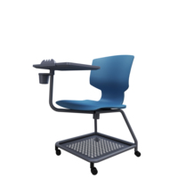 Mobilier de salle de classe intelligent 360 roue pivotante tablette d'écriture chaise de formation des étudiants universitaires