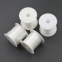 Fil de Nylon Monofilament Transparent Mercerisé Haute Ténacité 0,5 mm 150 m/rouleau pour Fabrication de Bijoux DIY, Broderie et Couture (Vente en Gros)