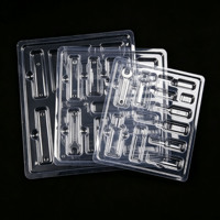 Emballage en blister personnalisé pour l'électronique, plateau vide, barquettes en blister transparentes en PET pour matériel, outils, artisanat et cosmétiques