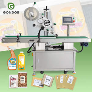 Applicateur d'étiquettes horizontal automatique pour bouteilles plates carrées - Product Image 1