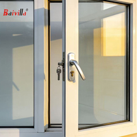 Ventanas Abatibles Modernas para Cocina al por Mayor, Marco de Plástico, Aluminio, UPVC, Vidrio Compuesto, Aislamiento Térmico, Insonorizadas, Ahorro Energético