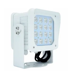 Luce di inondazione a LED per esterni IP66 a infrarossi per visione notturna di sorveglianza bianca che emette luce del corpo in alluminio
