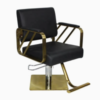 Vente en gros de chaise de styliste rotative inclinable en cuir PU pour salon de beauté pivotant pour la coupe de cheveux Styling gratuit