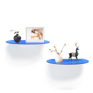 Support mural flottant en acrylique, <span class=keywords><strong>rangement</strong></span> et présentoir <span class=keywords><strong>de</strong></span> 12 pouces, ensemble <span class=keywords><strong>de</strong></span> 2 pièces-idéal pour les livres, les albums photo et les figurines d'<span class=keywords><strong>action</strong></span> - Product Image 1