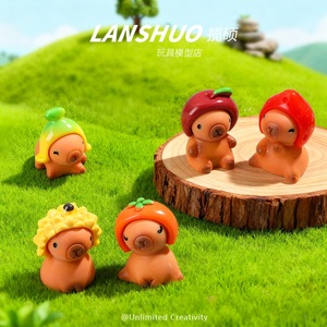Figuras de Resina de Kirby con Cabeza de Fruta, Decoración Artística Redonda para el Hogar, Set de Joyería DIY - Product Image 3