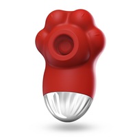 Vibrateur à succion en forme de patte de chat pour femmes, stimulateur clitoridien à impulsions d'air, silicone souple, rechargeable par USB, 10 fréquences, 100% étanche