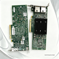 Adaptor Ethernet 10G RJ45 Dual Port Bekas Asli BCM57412 PCIe3.0 X8 Kartu Jaringan Server Teruji Sepenuhnya