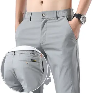 Mens Bright Colors Unique Products Fashion Attractive Design Korean Slim Business Casual Pants Men