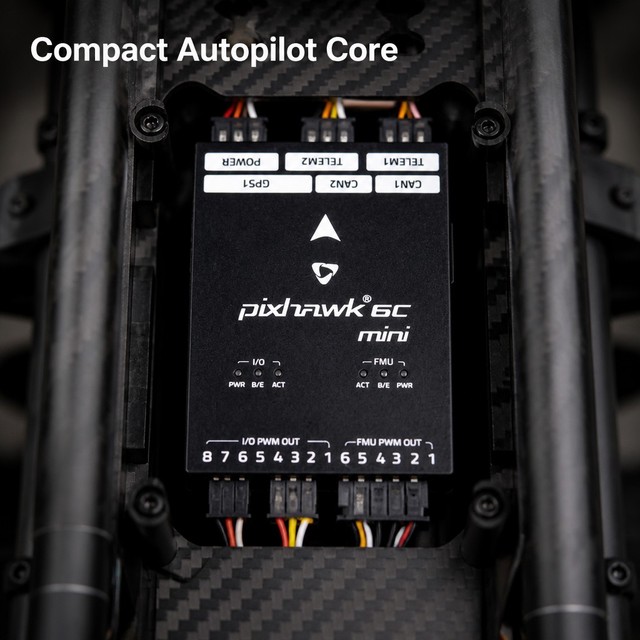 Holybro Pixhawk 6C Mini Metal Flight Autopilot Kit with Power Module PX4 ArduPilot for Multirotor UAV