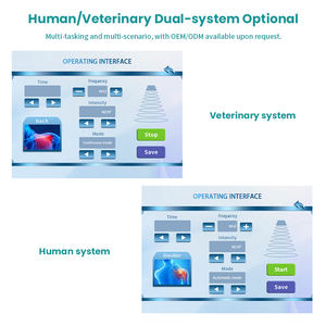 Máquina de fisioterapia de ultrasonido portátil de 2 manijas con certificación CE Clasificación de clase II para alivio del dolor veterinario - Product Image 6
