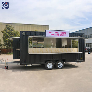 Camion de restauration mobile CAMPTRL Street BBQ, remorque à pizza entièrement équipée, chariot à café, bar conteneur, restaurant - Product Image 2