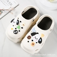 Breloque décorative amovible en caoutchouc pour sabots Crocs, motif chiot mignon et fleur, accessoire DIY