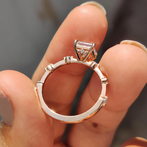 แหวนเพชรเม็ดเดี่ยวที่เพาะเลี้ยงในห้องปฏิบัติการ สวยงามโดดเด่น แหวนที่มีสไตล์ เหมาะสำหรับเป็นของขวัญหมั้นหรือของขวัญวันครบรอบ - Product Image 2