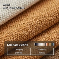 Tissu d'ameublement en chenille polaire Msr Rock 210 g/m² – Épais, lourd, mat, solide et robuste