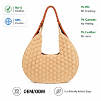 Luxe Vintage Lady Hobo Sacs À Main avec Poignées Tissées Femmes Mode Épaule Sous Les Bras Sacs Populaire Sac Main De Luxe