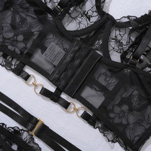 Di lusso in pizzo di Lingerie erotica vestiti Sexy Sexy per donna tentati chiamata della notte giovani abbinati-due pezzi di pizzo Setup da donna - Product Image 5