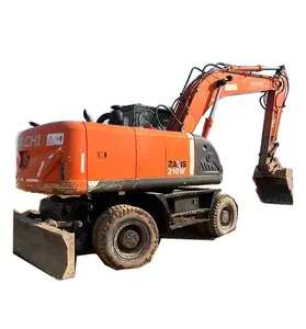original Hitachi ZAXIS210W excavator zx210 used excavator 210w 21ton Tire diggers sell well at low prices