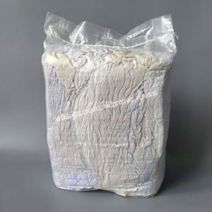 Trapos de lana reciclada de color blanco Pano Industrial Limpeza, 25 kg, trapos de algodón blancos - Product Image 1