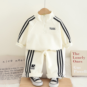 Bộ quần áo thu đông bé trai <span class=keywords><strong>2025</strong></span> mới, phong cách thể thao Zhongda, bé trai đẹp trai - Product Image 4