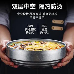 Stainless Steel Soup Bowl Large Size For Home Use Solid Color Design - Product Image 4