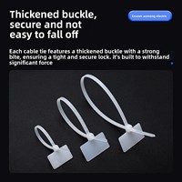 Attaches-câbles en nylon imprimées pour signalisation, marquage et gestion des câbles réseau, avec étiquettes de couleur pour regroupement