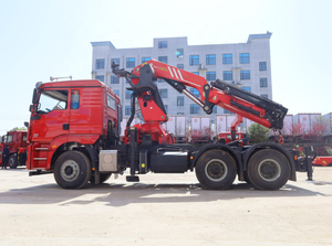 סין חדש Shacman טרקטור ראש משאית עם מנוף Palfinger 20Ton 25Ton 30Ton הידראולי Knuckle ום מנוף על מכירה - Product Image 4