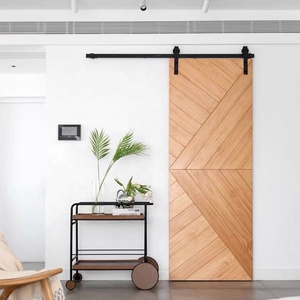Thiết Kế Hiện Đại Gỗ Rắn Cánh Cửa Duy Nhất Cửa Tủ Quần Áo Bên Trong Trượt Barn Door Thiết Kế - Product Image 6