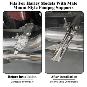 Reposapiés para Motocicleta, Pedales para <span class=keywords><strong>Harley</strong></span> Touring Softail Sportster XL883 <span class=keywords><strong>1200</strong></span> Iron Fatboy V-<span class=keywords><strong>Rod</strong></span> Road King Glide - Product Image 6