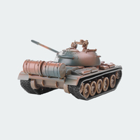 1:43 ölçek Metal sovyet T-55 tankı döküm modeli oyuncak kamuflaj askeri araç tankları rusya modeli