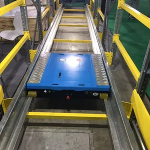 Pallet Rack Semi-Auto Warehouse Storage Rack System Speed Shuttle Rack Cart Pallet Shuttle