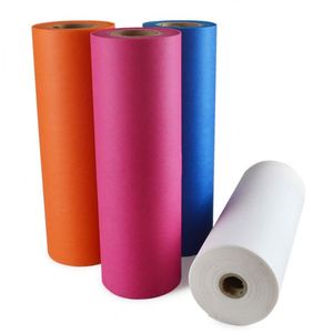 Rouleau de tissu non tissé PP thermocollé écologique couleur personnalisée 100 % polypropylène respirant pour la fabrication de sacs de courses - Product Image 1