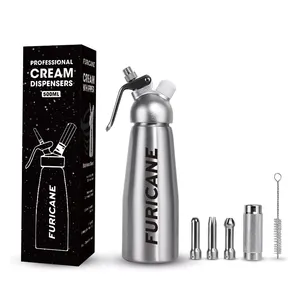 Kitchen Dessert Tool Factory Direct Sale Aluminum Stainless Steel 500ml Whipping Cream Dispenser Cream Chargers Whipped