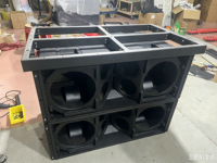 Système audio professionnel pour scène extérieure, enceinte colonne 3 voies double 15 pouces, boîtier vide étanche