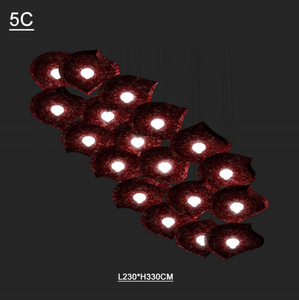 Ecojas עיצוב מקורי מודרני פוליאסטר סיבים אקוסטיים תלייה מנורת עיצוב הבית מסחרי מעצב - Product Image 5