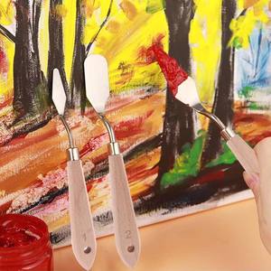 ชุดมีดทาสีน้ำมัน FOSKA 5 ชิ้น ทำ<span class=keywords><strong>ค</strong></span>วามสะอาดง่าย สำหรับผส<span class=keywords><strong>ม</strong></span>และทาสีในงานสีน้ำ สีน้ำมัน และสีอะคริลิก - Product Image 4