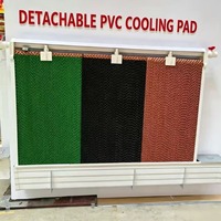 Panneau de refroidissement évaporatif 7090 7060 5090 avec cadre en PVC et aluminium pour élevages avicoles, porcins, serres, bétail et poulaillers CE