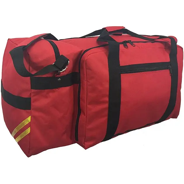 Classic Rolling Firefighter Rescue Duffel Outfit Trolley Wheelie Bag With Sacious Compartment For Emergency |Outdoor Adventure